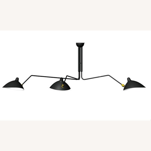 Used Design Within Reach Serge Mouille 3-Arm Ceiling Fixture for sale on AptDeco