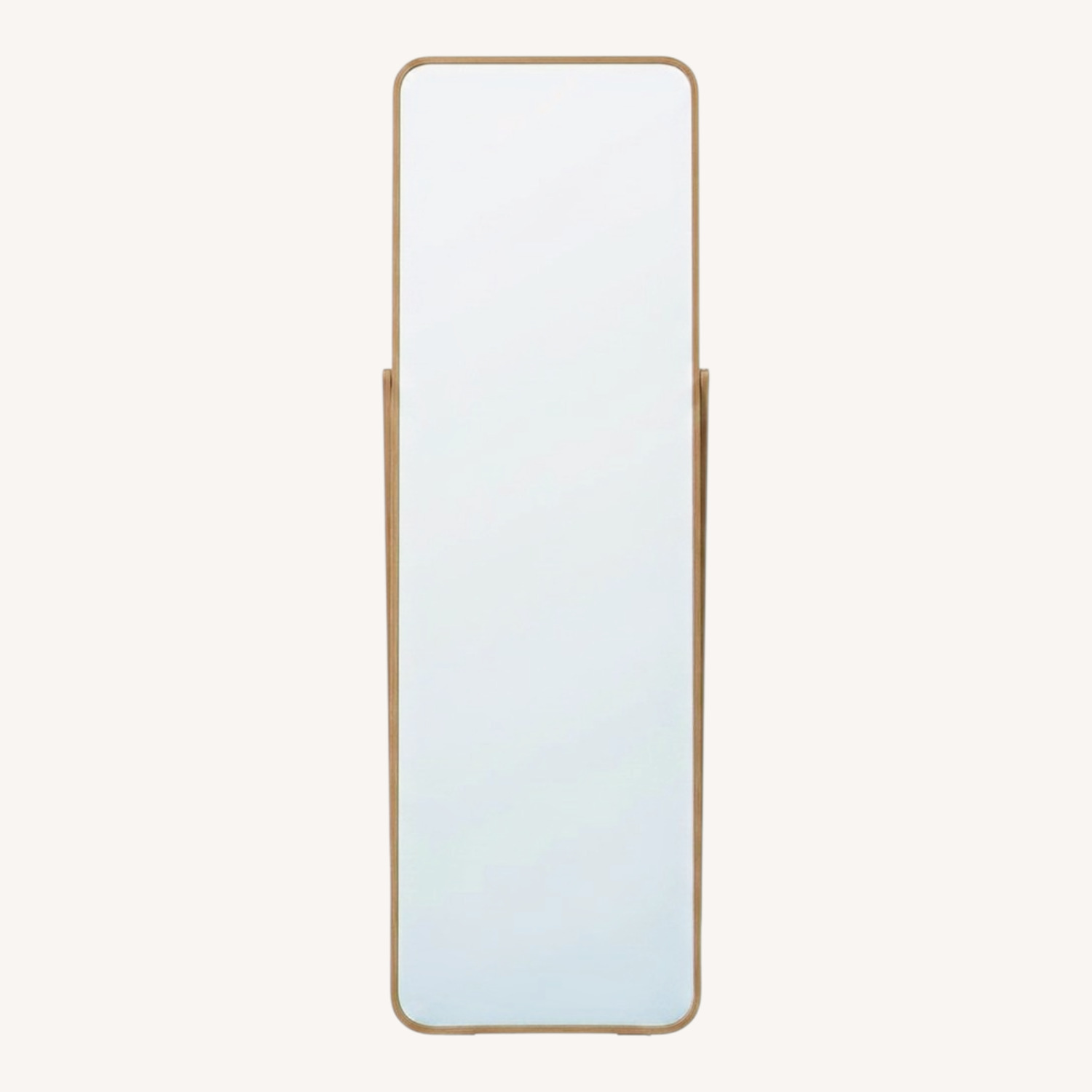 IKEA Natural Wood Floor Mirror - image-0