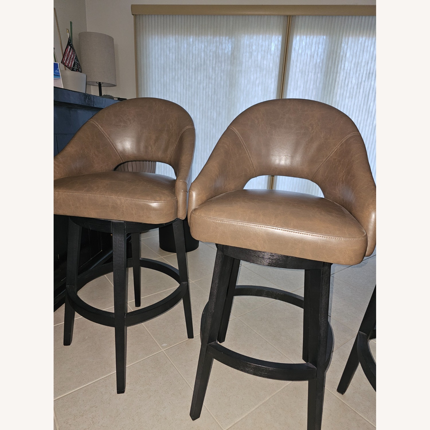 Grandin Road Lusso Swivel Bar Stools 3 - image-1