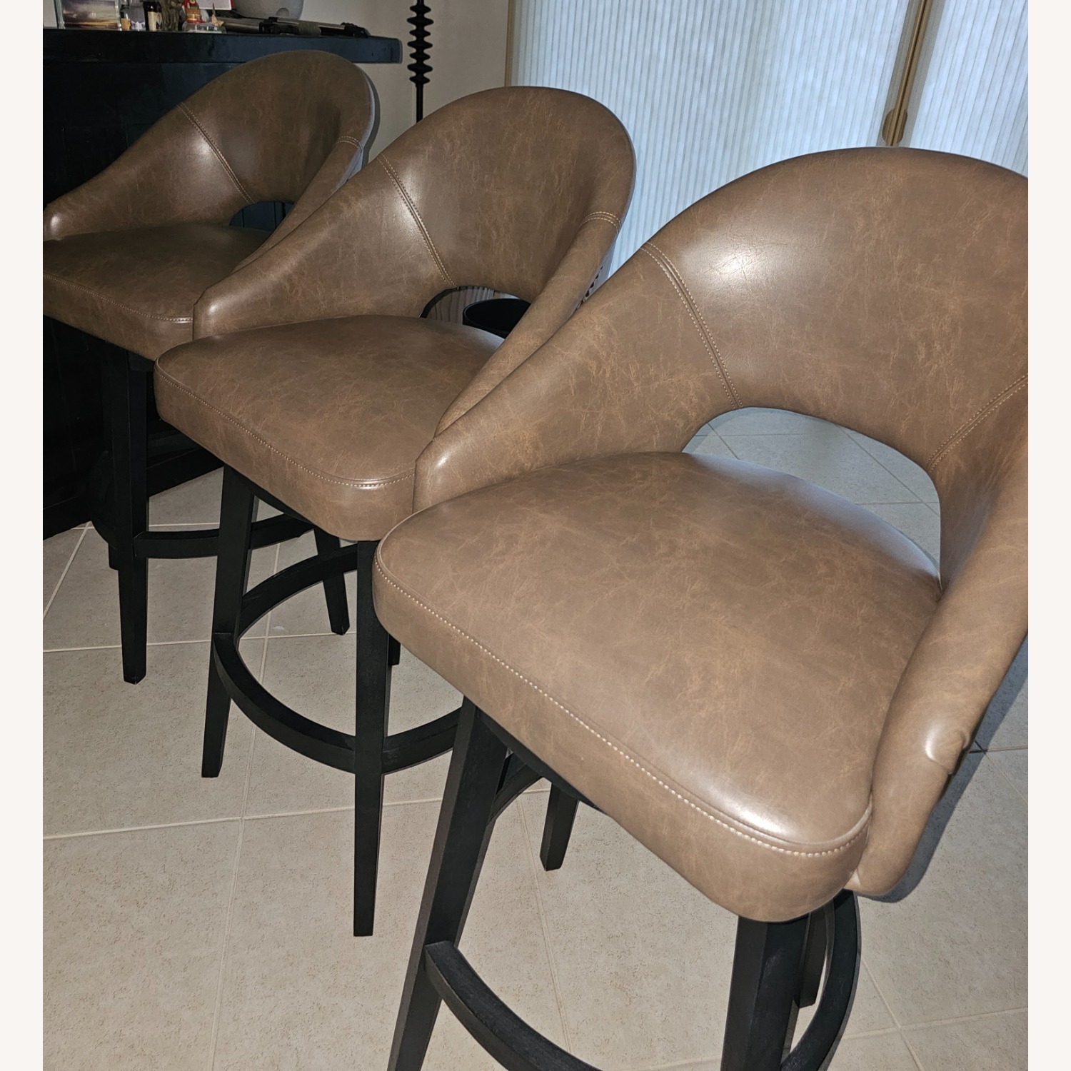 Grandin Road Lusso Swivel Bar Stools 3 - image-3