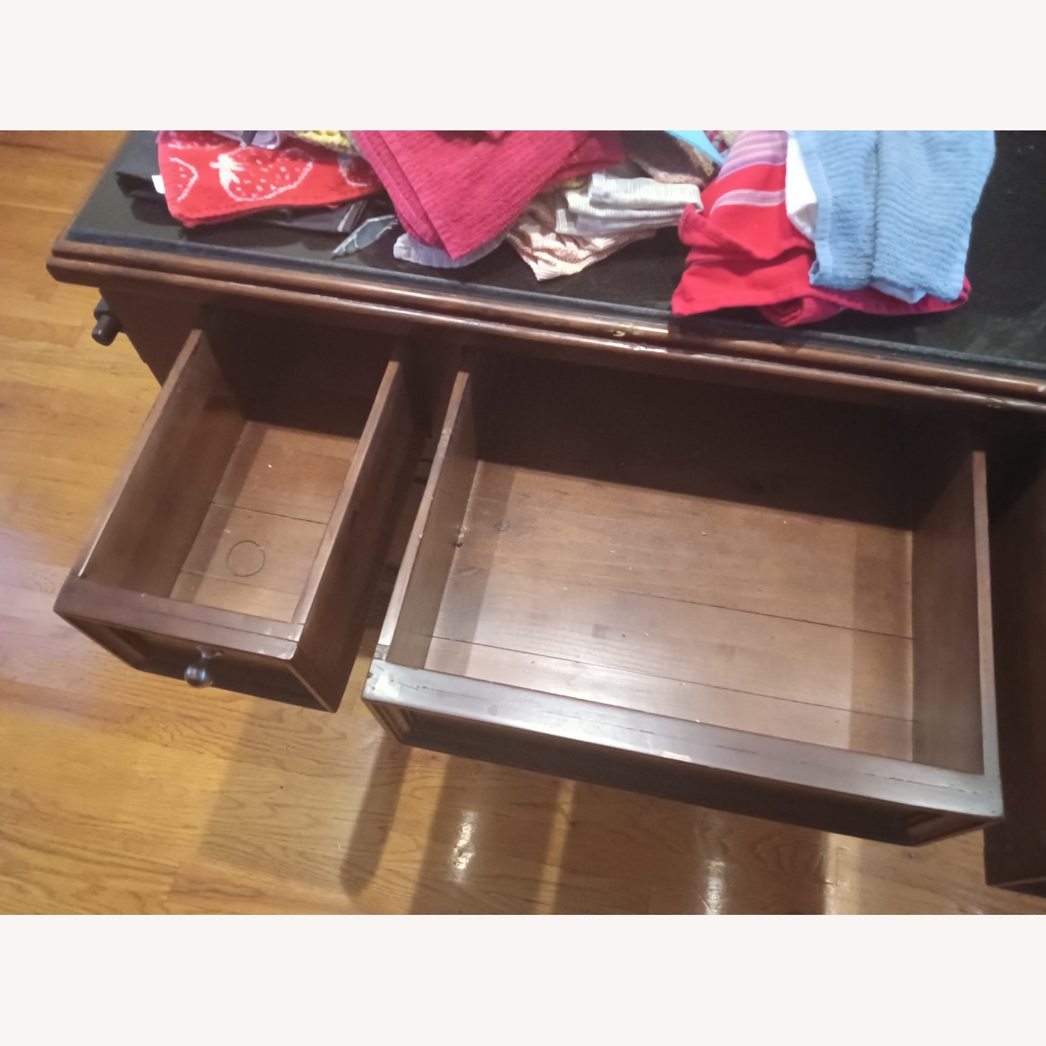 Solid Wood and Granite Top Kitchen Island - image-5