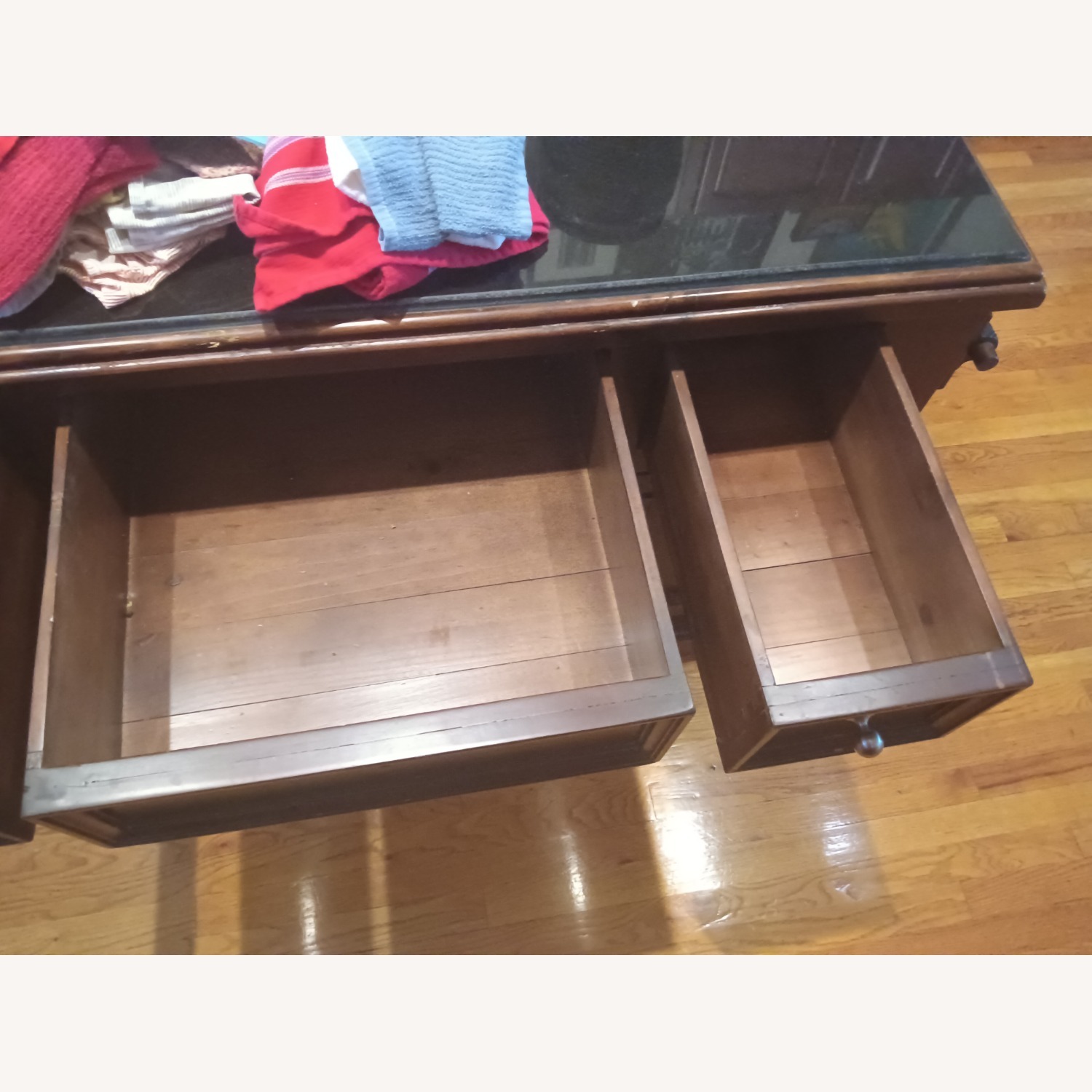Solid Wood and Granite Top Kitchen Island - image-4