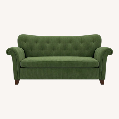 Used Green Fabric 2 Seater Sofa for sale on AptDeco