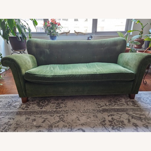 Used Green Fabric 2 Seater Sofa for sale on AptDeco