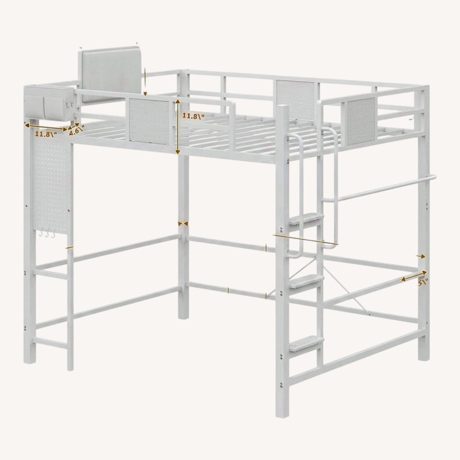 Amazon White Metal Bunk Bed - image-9