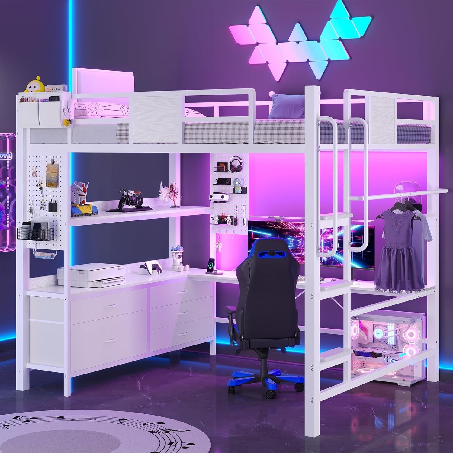 Amazon White Metal Bunk Bed - image-4