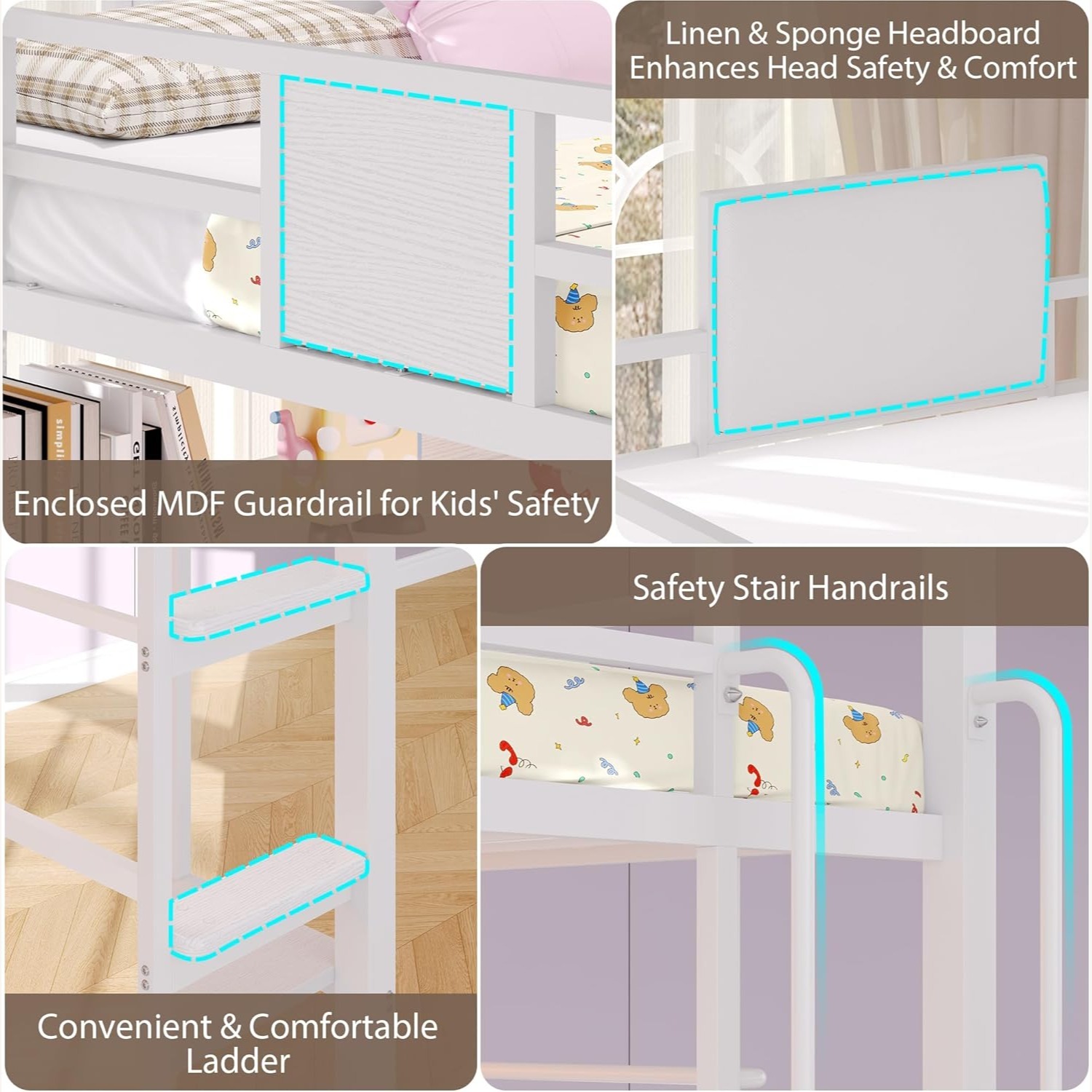 Amazon White Metal Bunk Bed - image-6