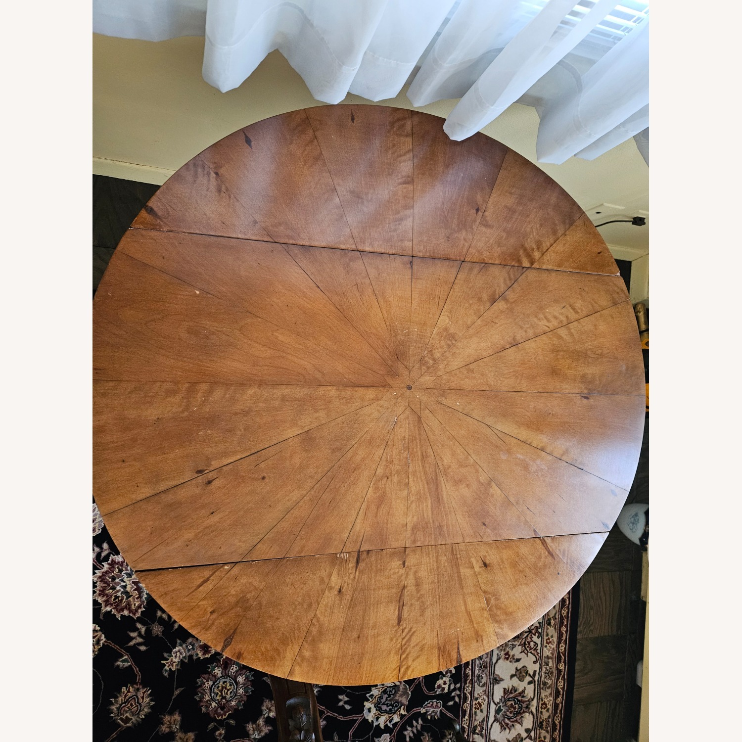 Vintage/Antique Dark Brown Side Table - image-2