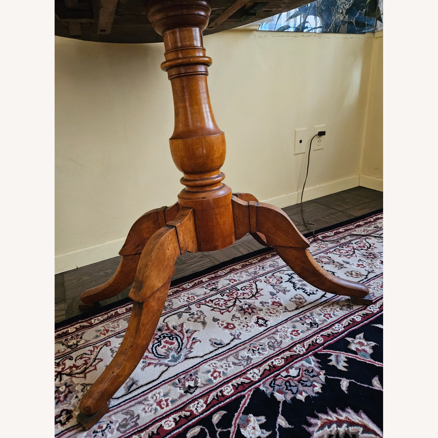 Vintage/Antique Dark Brown Side Table - image-4