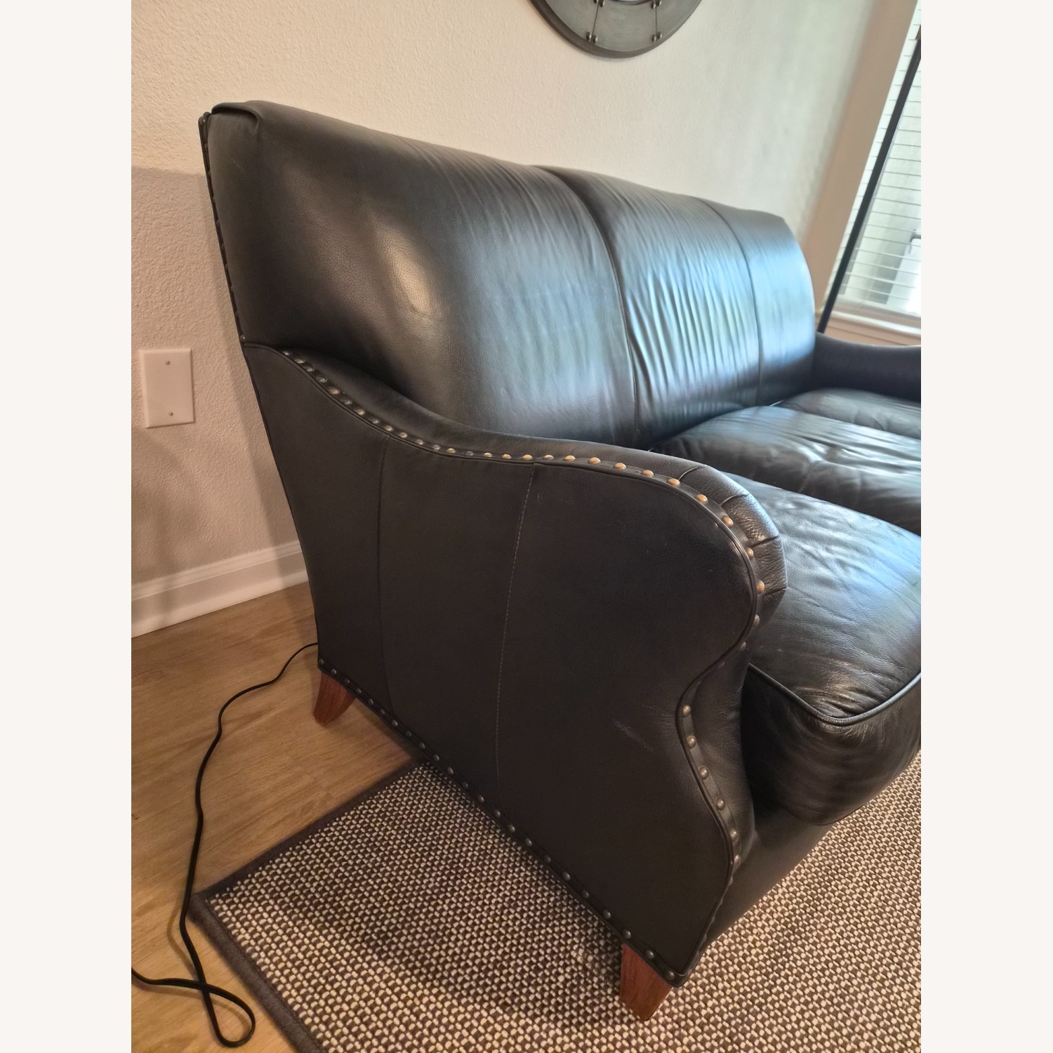 Hancock & Moore Black Leather 3+ Seater Sofa - image-4