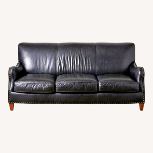 Used Hancock & Moore Black Leather 3+ Seater Sofa for sale on AptDeco