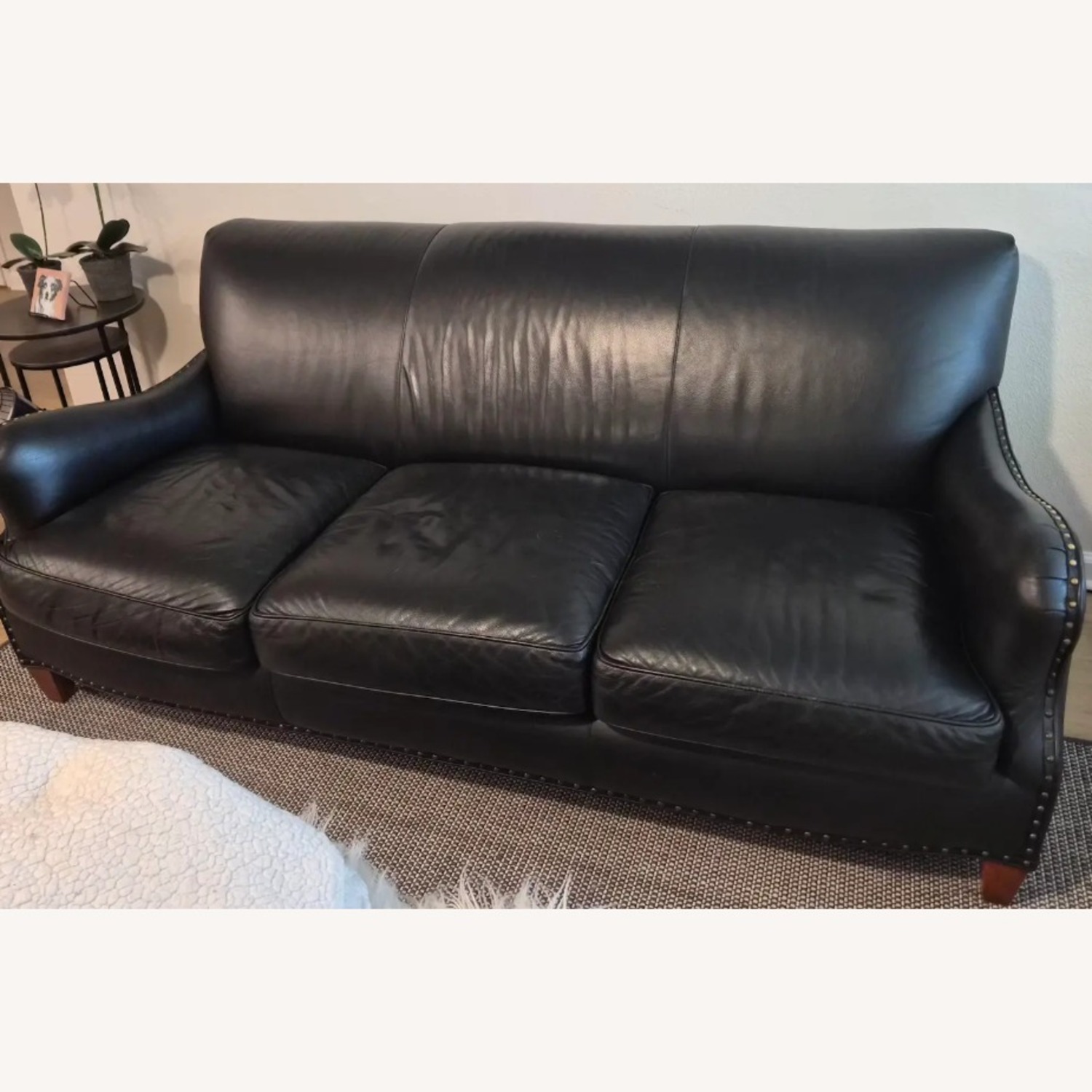 Hancock & Moore Black Leather 3+ Seater Sofa - image-5