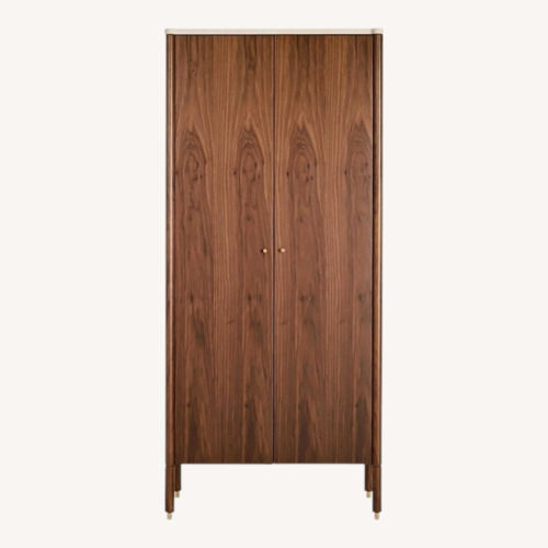 Used Design Within Reach Morrison Walnut Armoire for sale on AptDeco