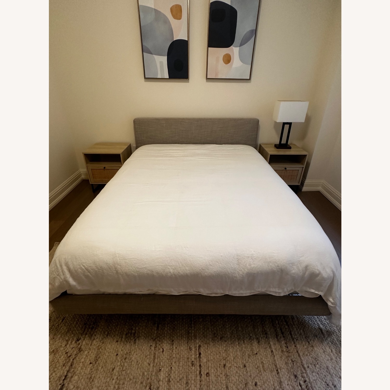 Article Tessu Queen Bed Taupe - image-1