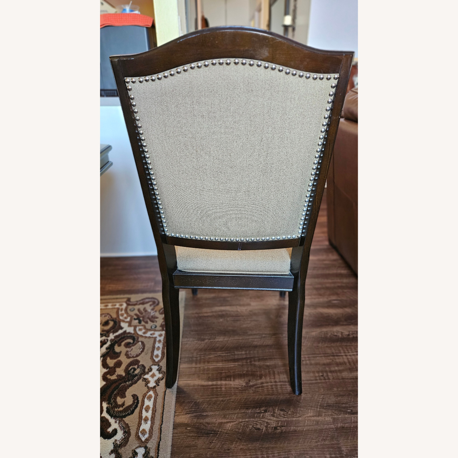 Raymour & Flanigan Dark Brown Wood Dining Table - image-4
