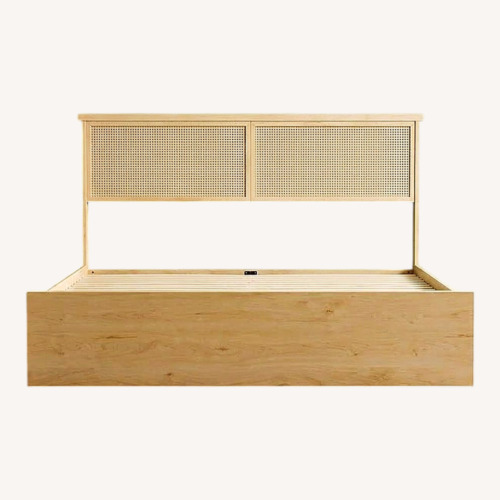 Used Amazon Queen Bed Frame with 4 Storage Drawers for sale on AptDeco