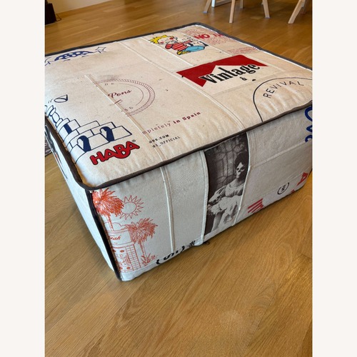 Used SUAY LA Recycled Tote Bag Ottoman for sale on AptDeco