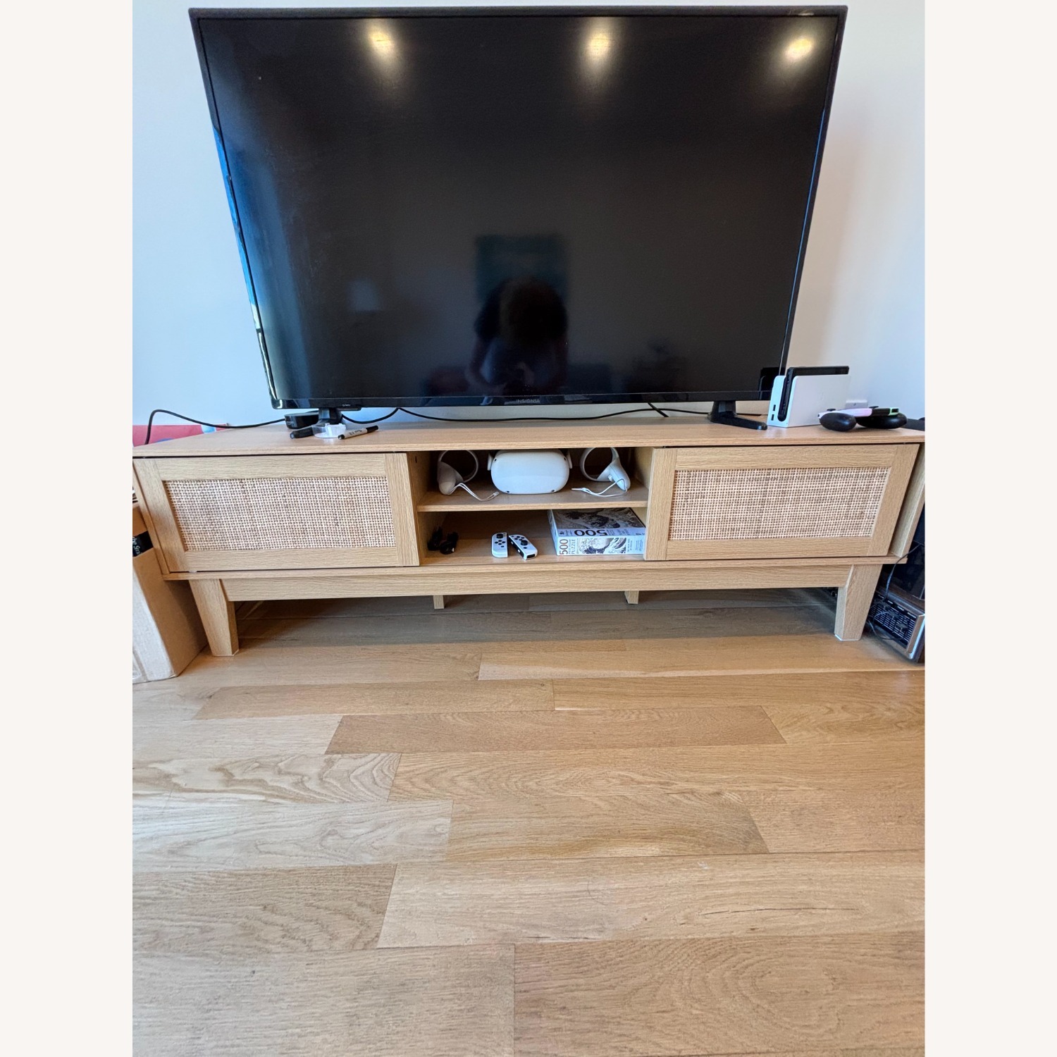 Amazon Boho Natural Wood Tv Stand - image-1
