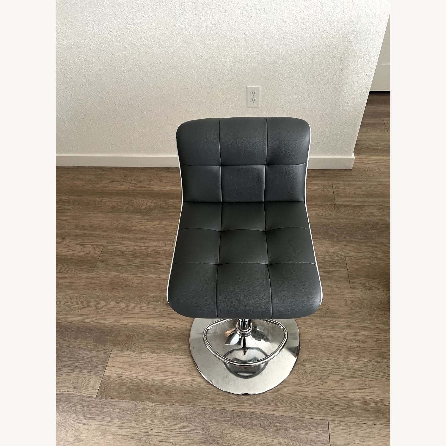 Rooms To Go Falsley Dark Gray Fabric Stools - image-2