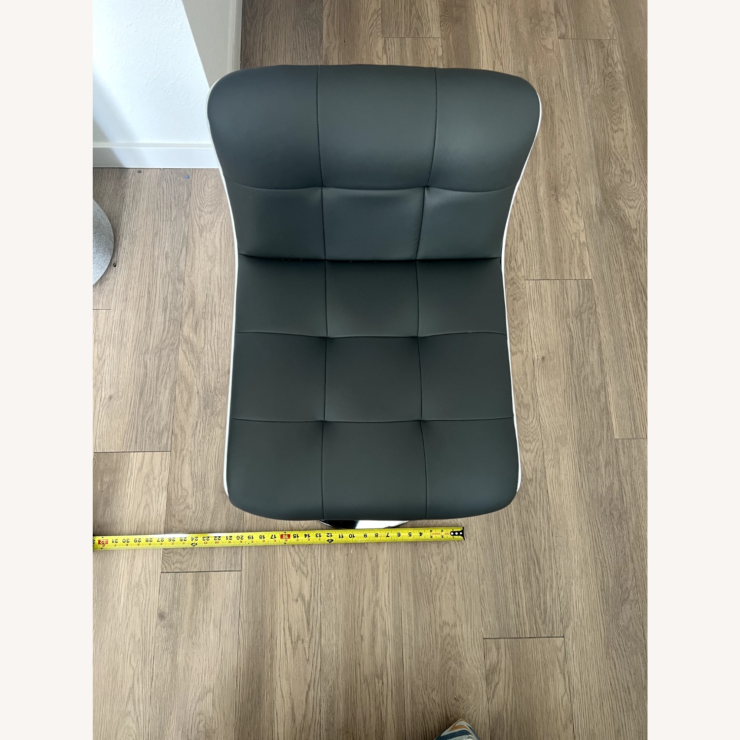 Rooms To Go Falsley Dark Gray Fabric Stools - image-9