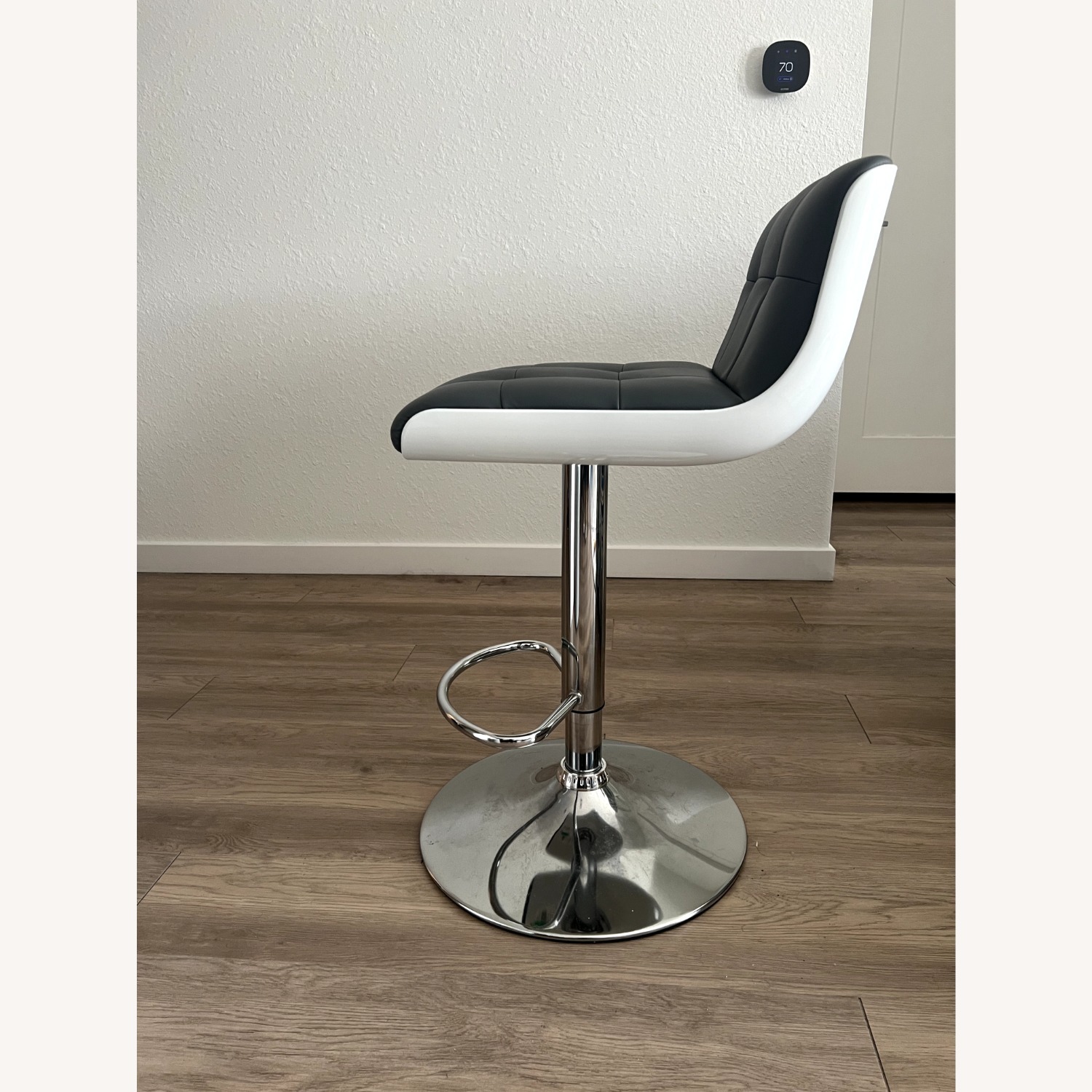 Rooms To Go Falsley Dark Gray Fabric Stools - image-5
