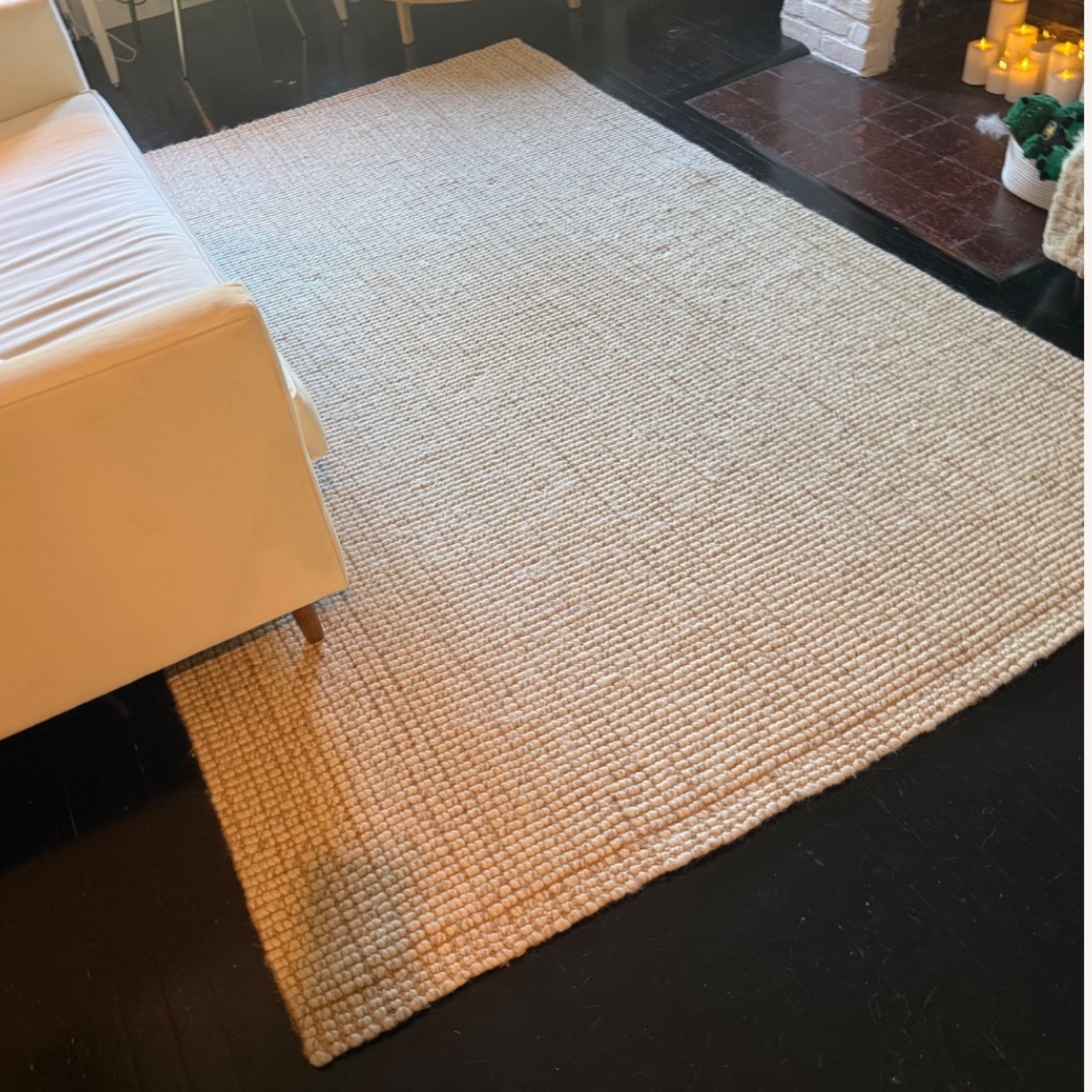 Pottery Barn Natural Wool Blend Area Rug 6' x 9' - image-2