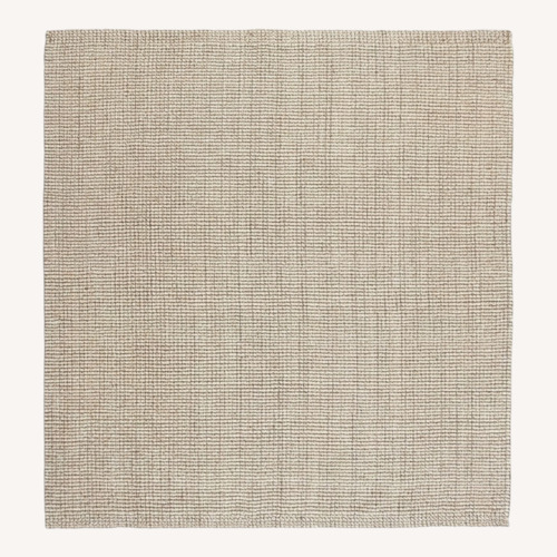 Used Pottery Barn Natural Wool Blend Area Rug 6' x 9' for sale on AptDeco