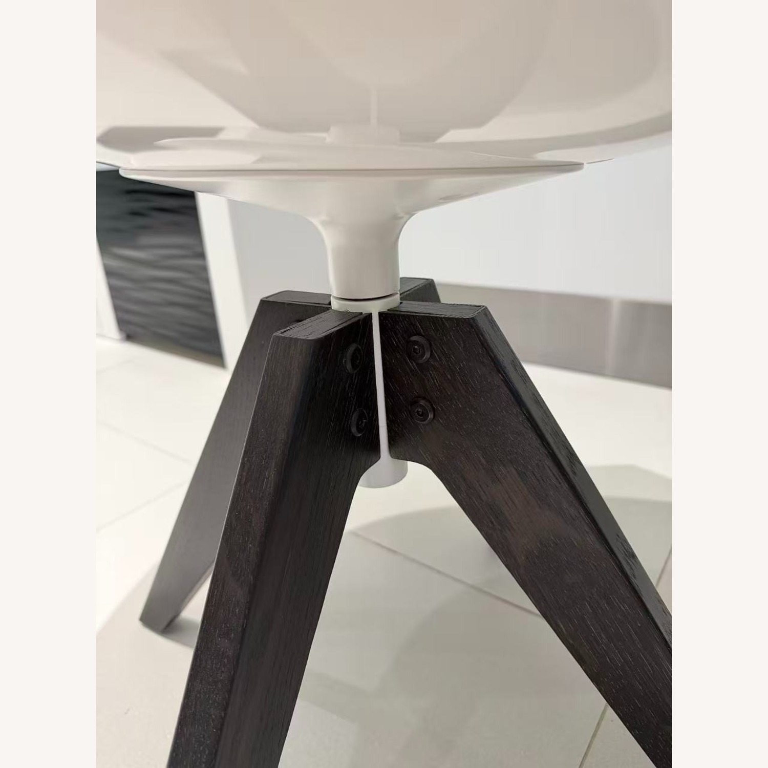 MDF Italia Leather Swivel Armchair  - image-9