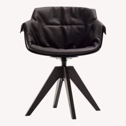 Used MDF Italia Leather Swivel Armchair  for sale on AptDeco