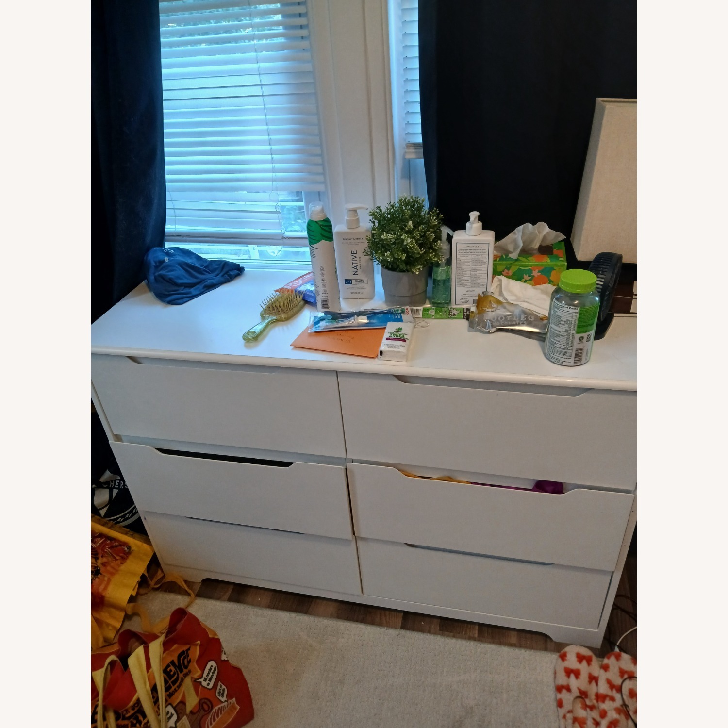 Amazon White Wood Dresser - image-5