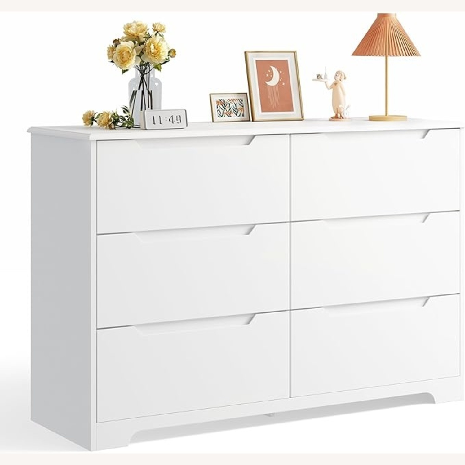 Amazon White Wood Dresser - image-6