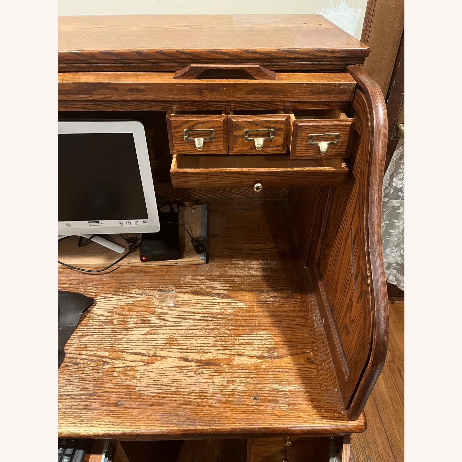 Winners Only Inc Dark Brown Wood Desk - image-8