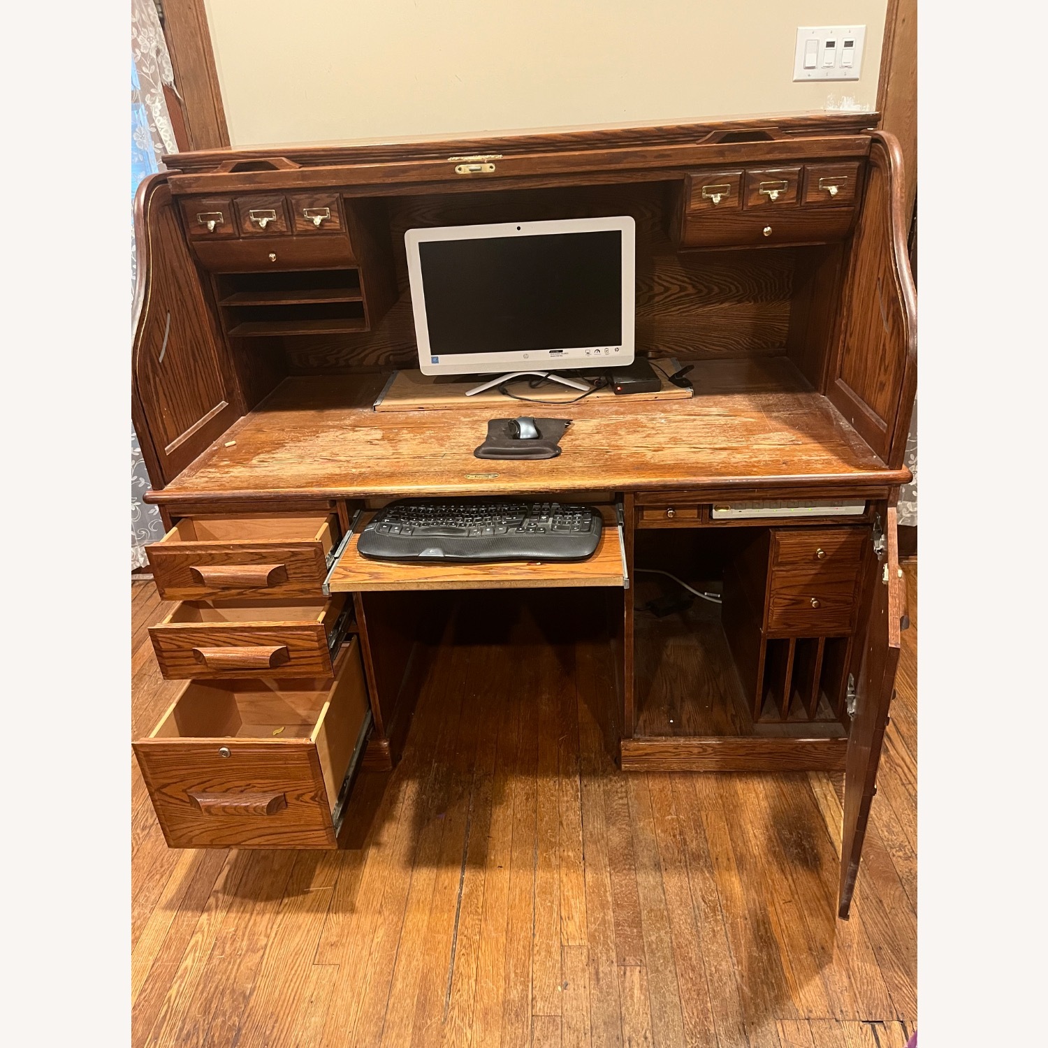 Winners Only Inc Dark Brown Wood Desk - image-5