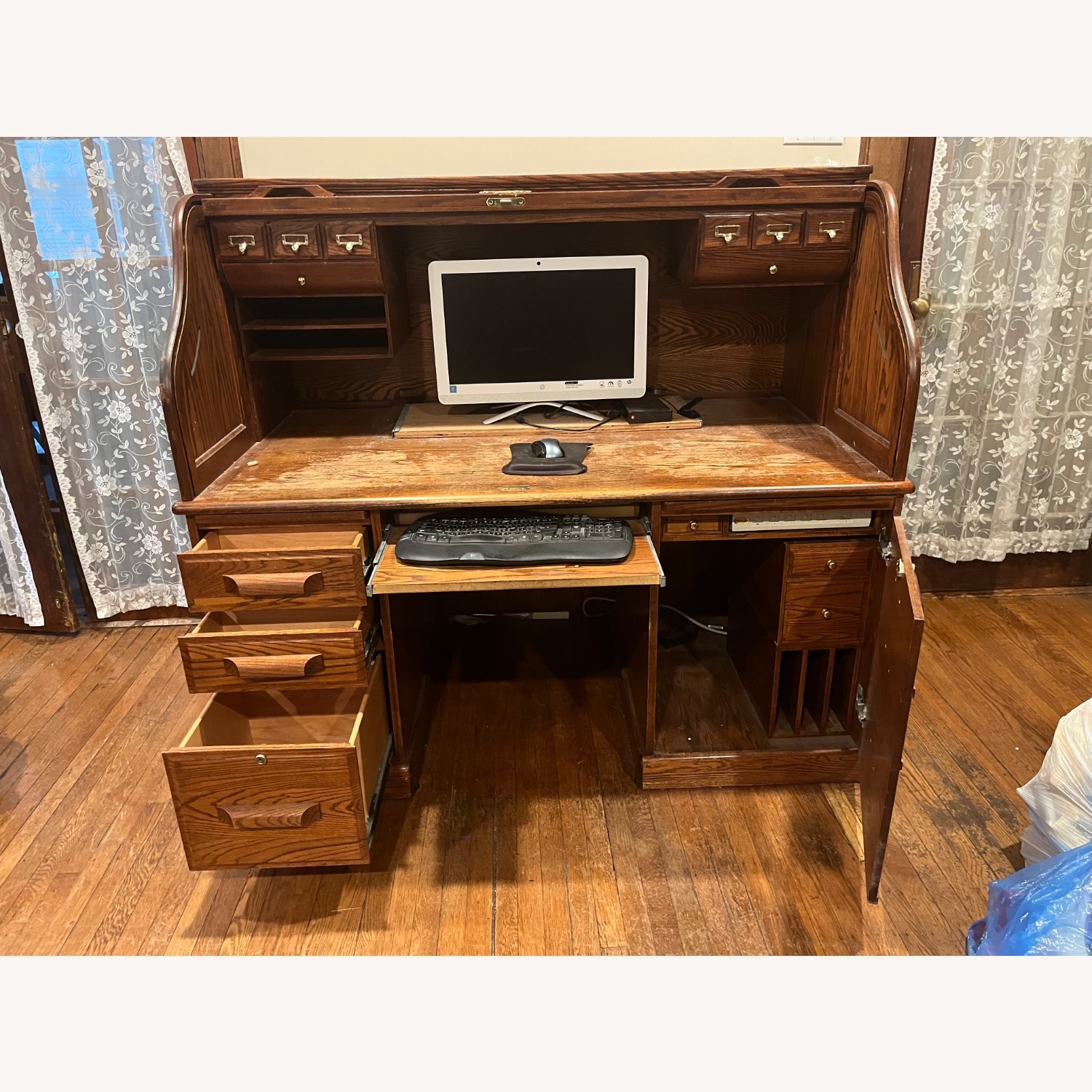 Winners Only Inc Dark Brown Wood Desk - image-3