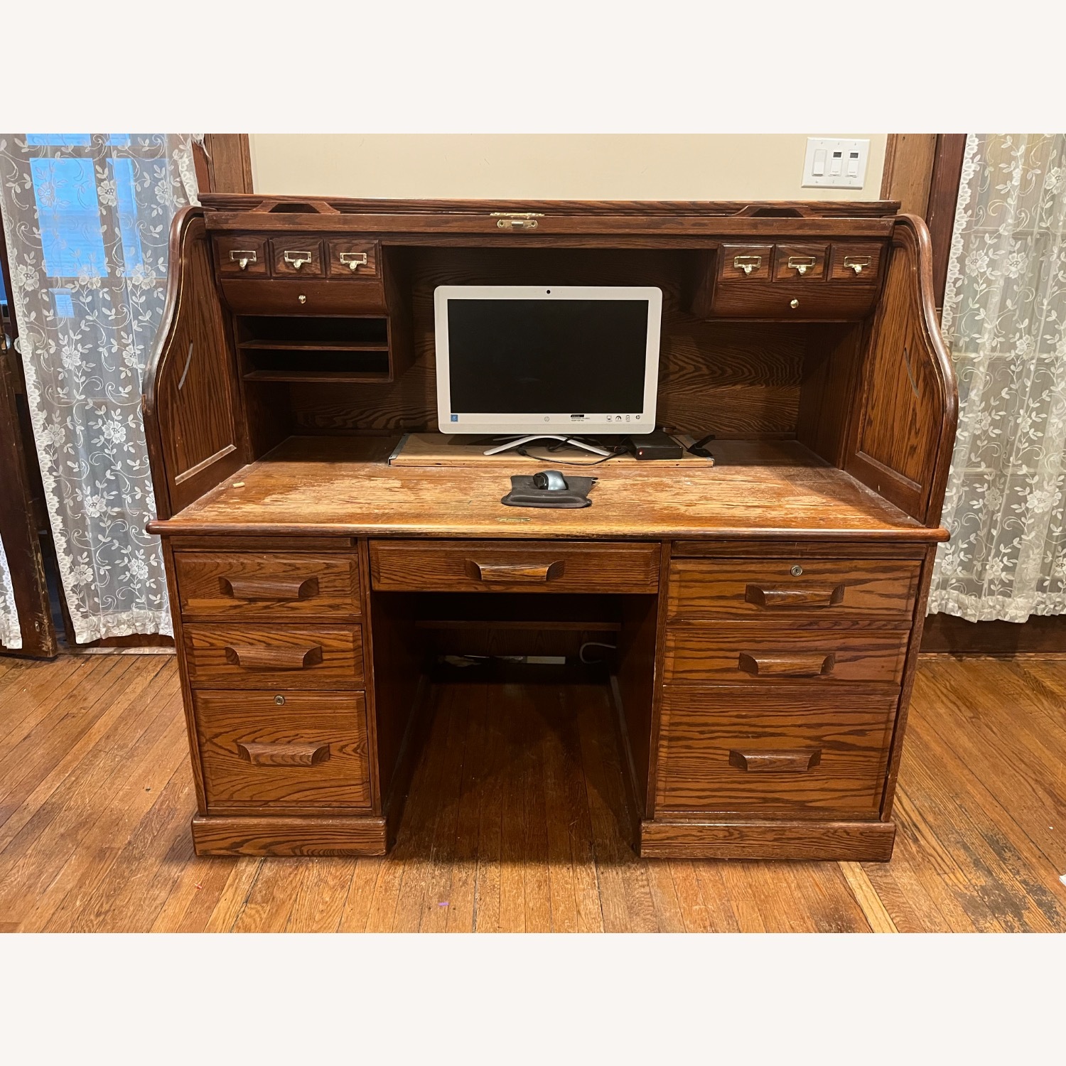 Winners Only Inc Dark Brown Wood Desk - image-6