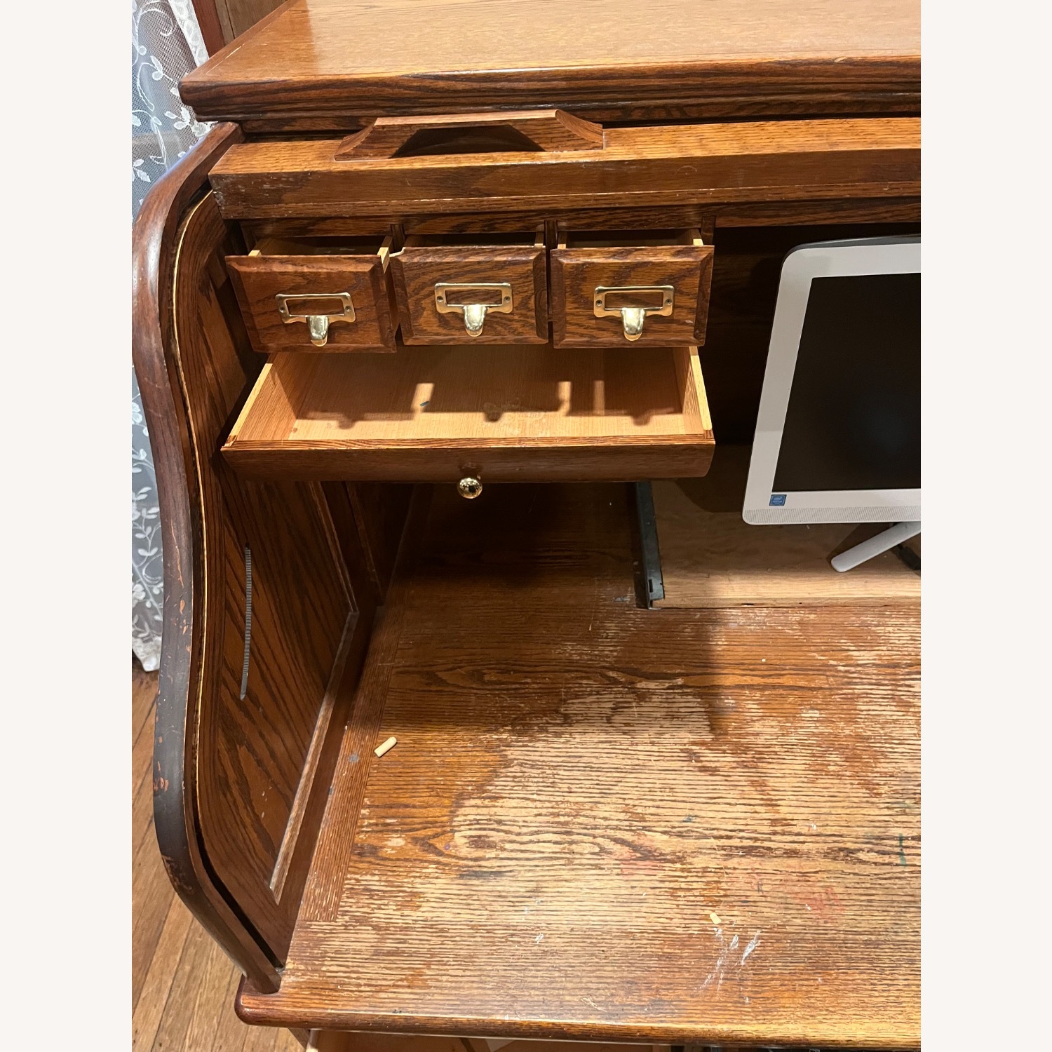 Winners Only Inc Dark Brown Wood Desk - image-7