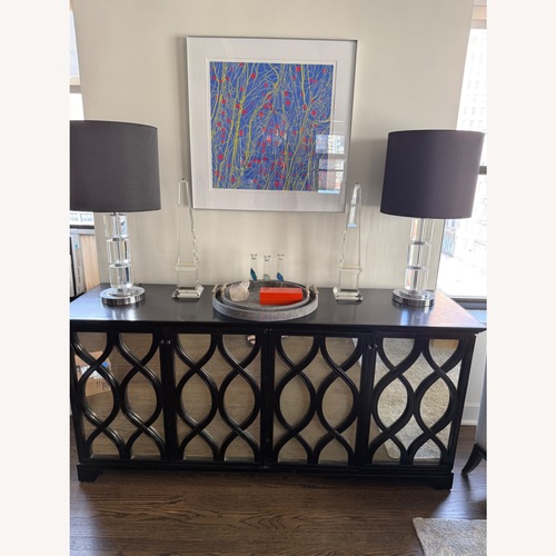 Used Oly Studio Black Wood Sideboard for sale on AptDeco