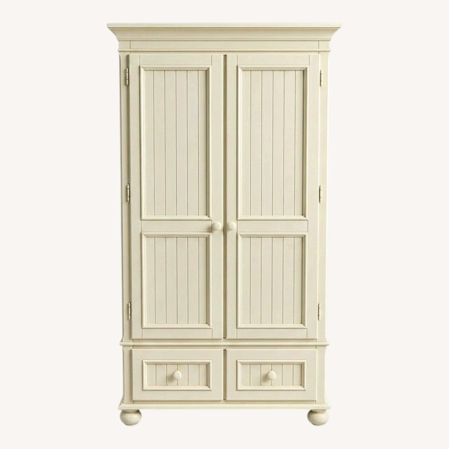 Ethan Allen Country Colors White Wood Armoire - image-0
