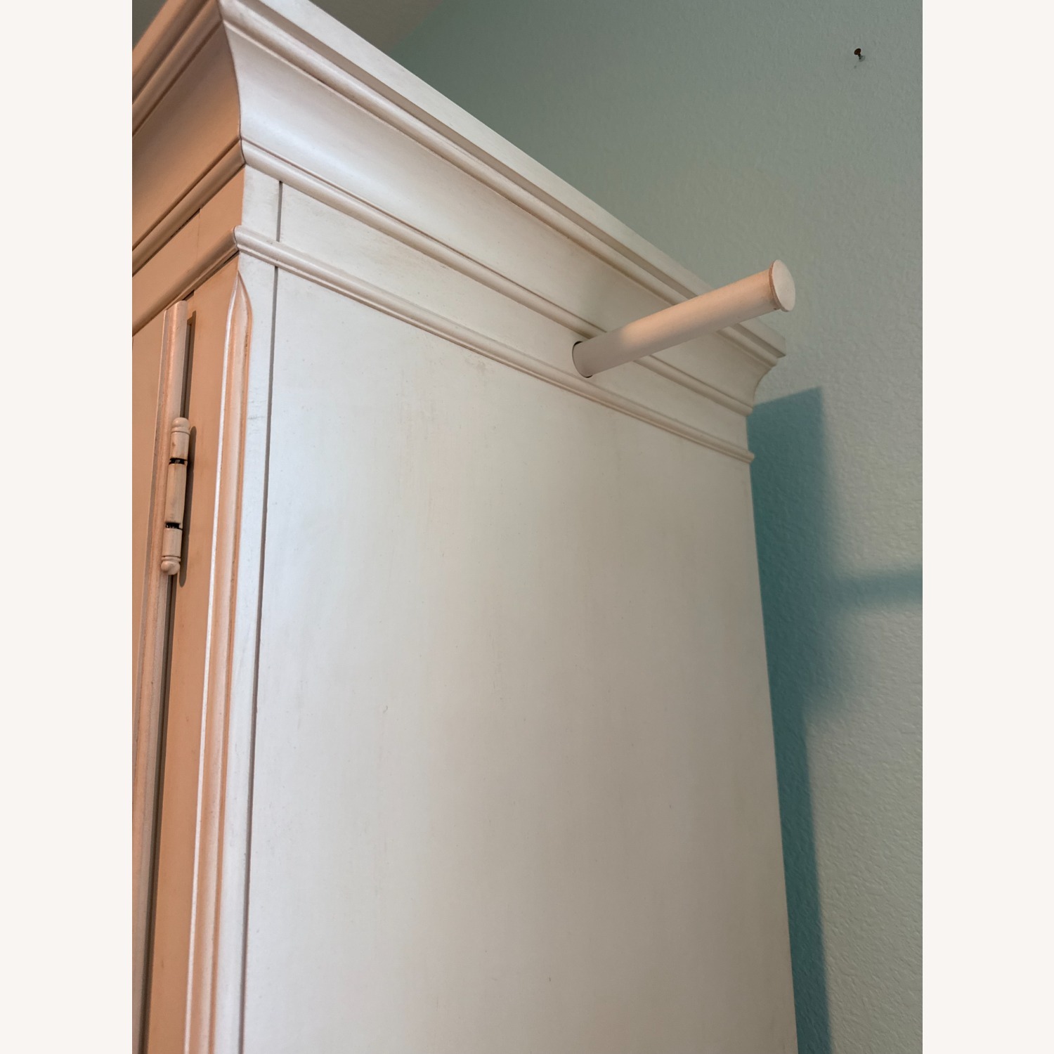 Ethan Allen Country Colors White Wood Armoire - image-7