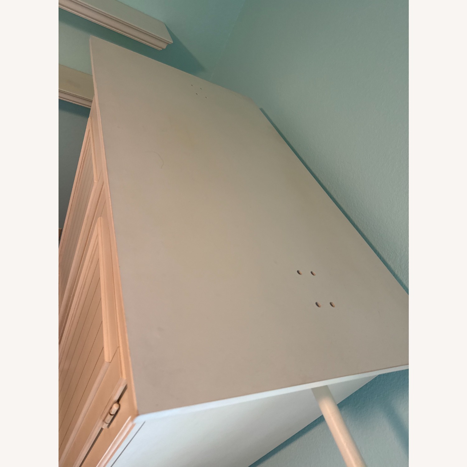 Ethan Allen Country Colors White Wood Armoire - image-8