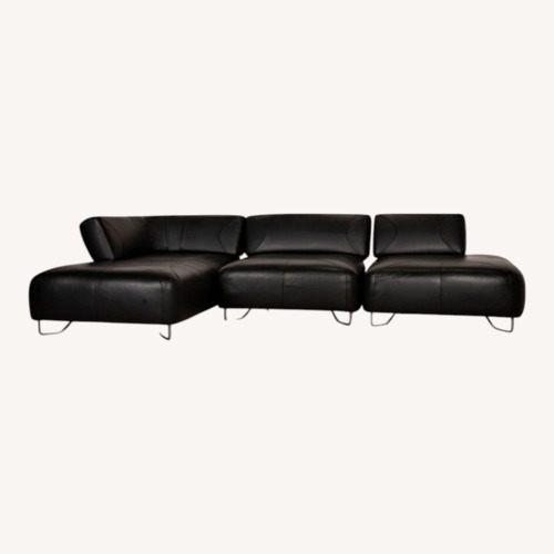 Used BoConcept Black 2 Piece Sectional for sale on AptDeco