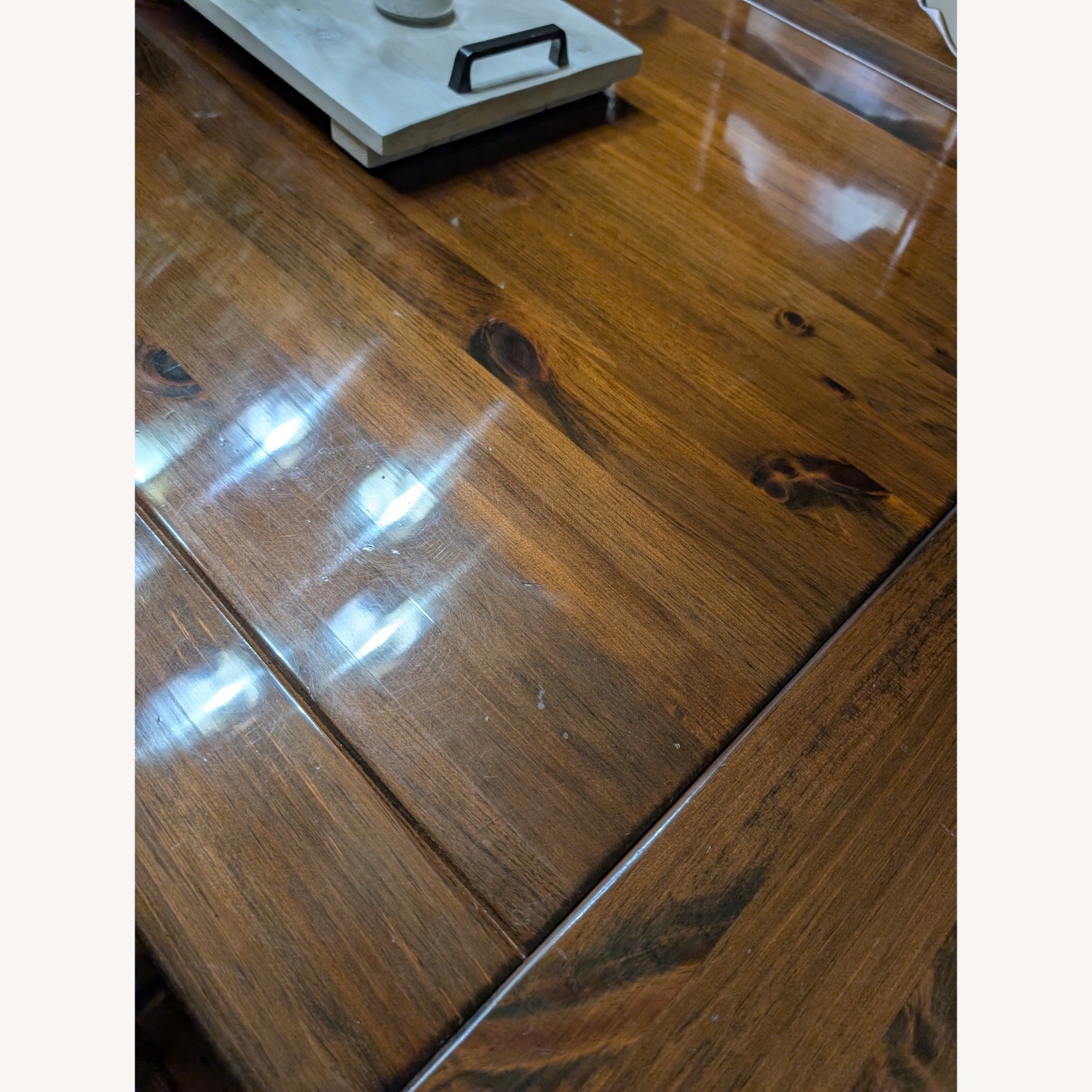 Vermont Furniture Dark Brown Wood Dining Table - image-5