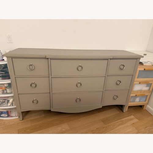 Used Hooker Furniture Reverie 9 Drawer Gray Dresser for sale on AptDeco