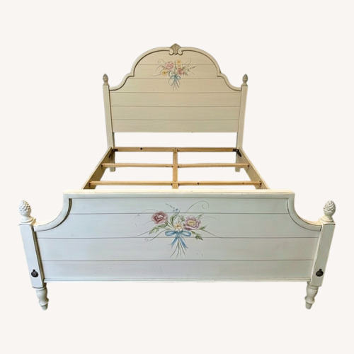 Used Ethan Allen Vintage Full Hand-painted Bed Frame for sale on AptDeco