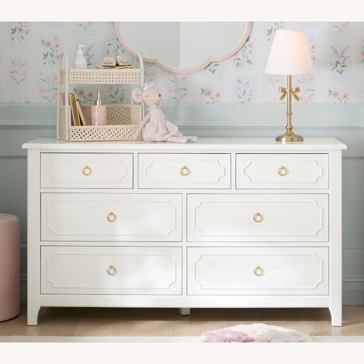 Pottery Barn Teen Ava Regency White Wood Dresser - image-5