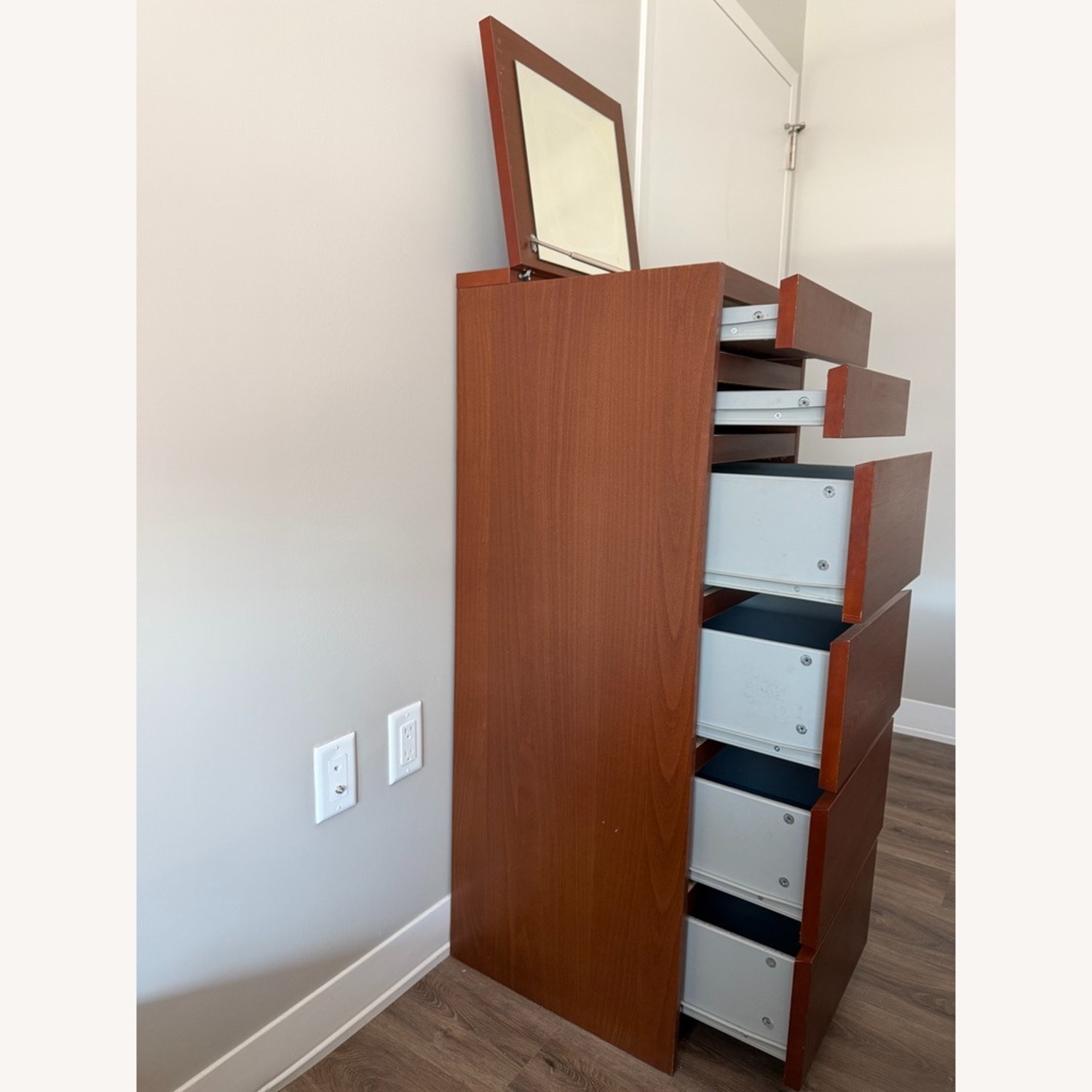 IKEA 6-Drawer Dresser with Flip-Top Mirror  - image-2