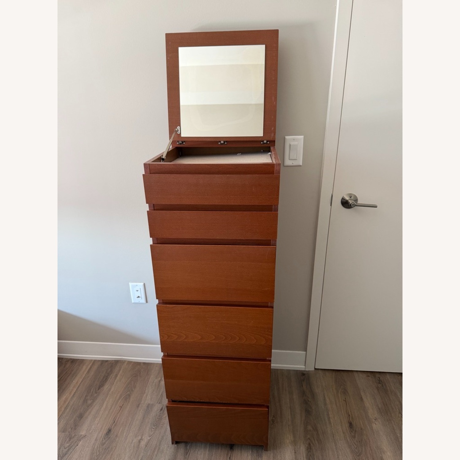 IKEA 6-Drawer Dresser with Flip-Top Mirror  - image-9