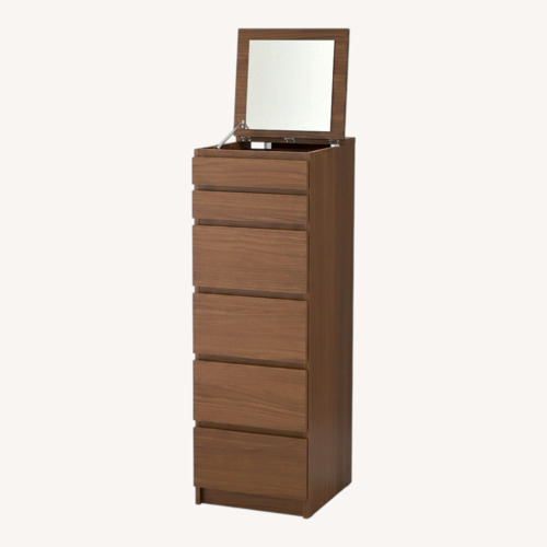 Used IKEA 6-Drawer Dresser with Flip-Top Mirror for sale on AptDeco