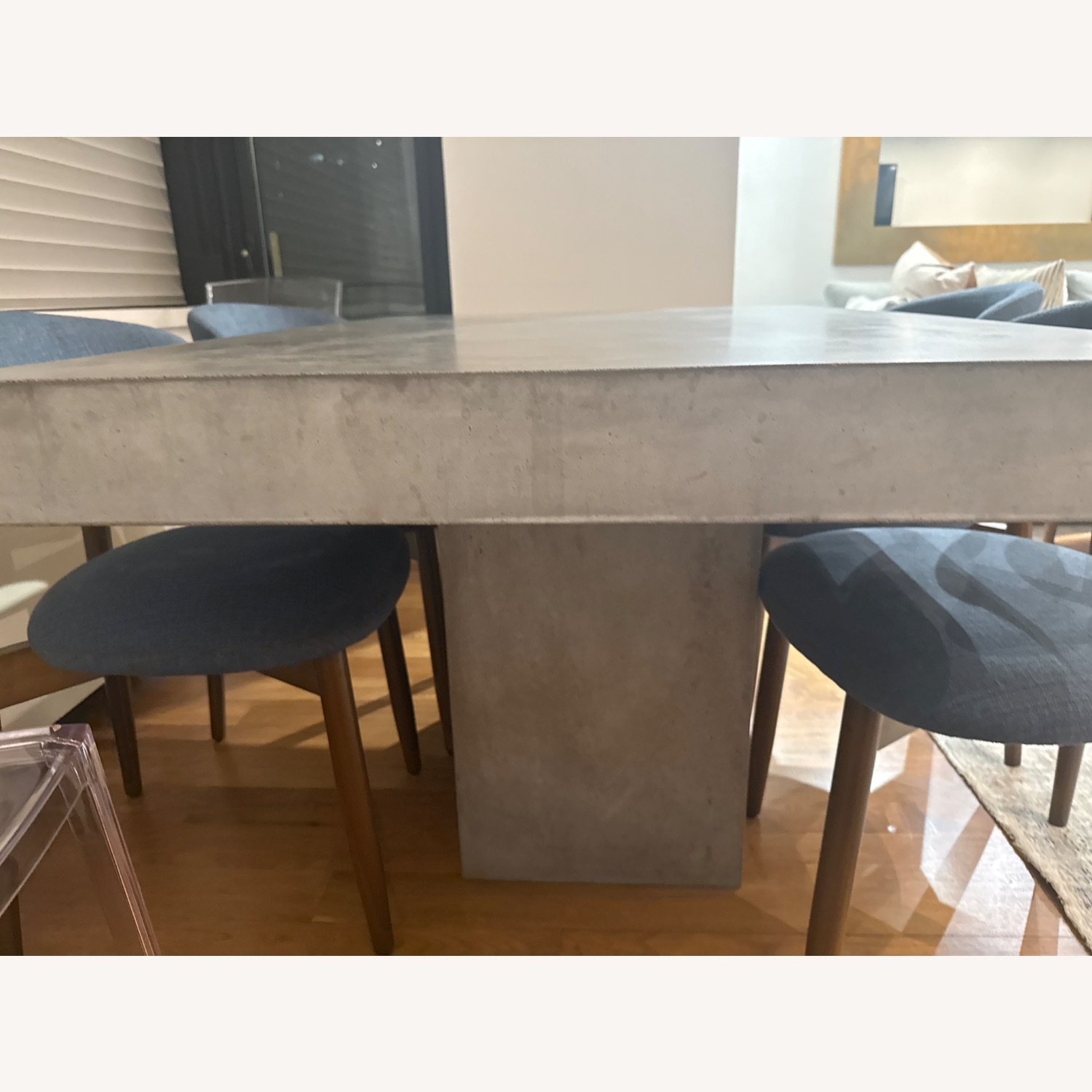 CB2 Element Cement Pedestal Dining Table - image-4