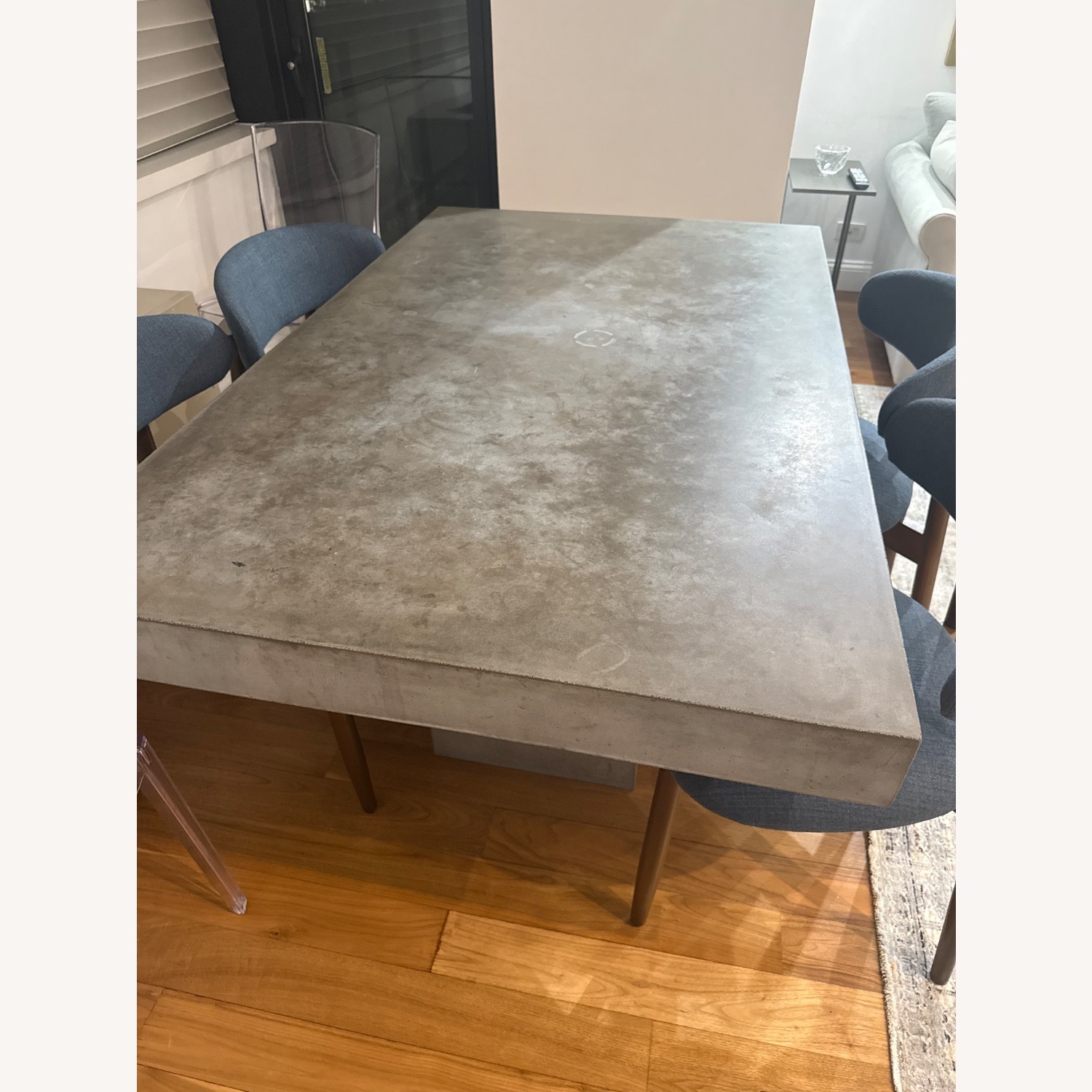 CB2 Element Cement Pedestal Dining Table - image-3